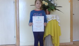 Wyróżnienie Kamilki w konkursie plastycznym pt. „Bezpiecznie na wsi mamy – upadkom zapobiegamy”