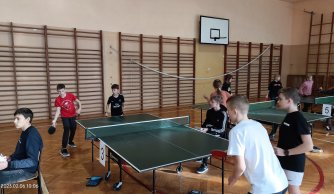Międzygminny drużynowy turniej w tenisie stołowym