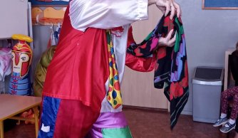 Clown Walduś w naszej szkole