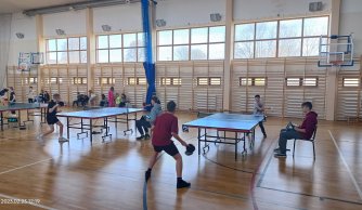 Zawody w drużynowym tenisie stołowym