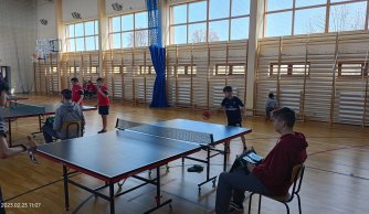 Zawody w drużynowym tenisie stołowym