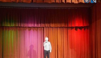 Nasi uczniowie podczas koncertu „Dzieci Seniorom”