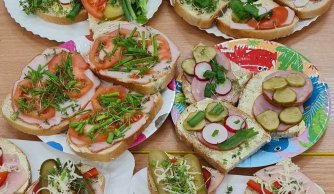 Kanapki wykonane przez uczniów