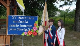 XV rocznica nadania naszej szkole imienia Jana Pawła II