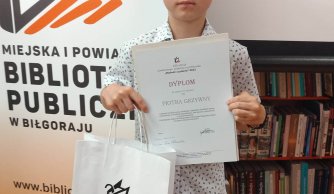 Nasz uczeń laureatem powiatowego etapu konkursu „Radość czytania”