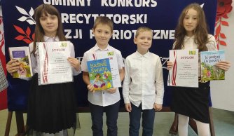 Sukcesy w gminnym konkursie recytatorskim