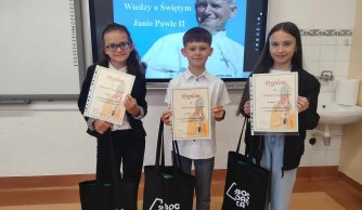 XI Gminny Konkurs Wiedzy o Świętym Janie Pawle II