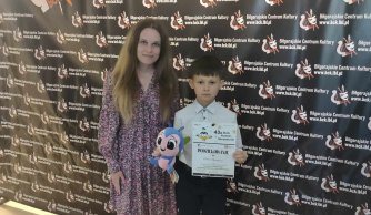 Piotrek wyróżniony podczas powiatowego etapu 43. Małego Konkursu Recytatorskiego 