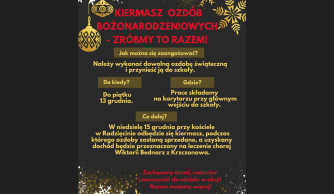Kiermasz ozdób bożonarodzeniowych - informacja o akcji