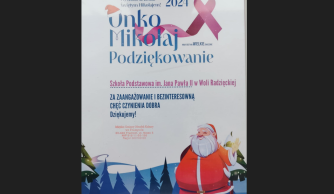 Podziękowanie za udział w akcji OnkoMikołaj 
