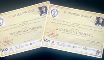 Kasia i Weronika w V Ogólnopolskim Konkursie Recytatorskim &#34;Poznajemy twórczość Marii Konopnickiej oraz Jana Brzechwy i Stefana Żeromskiego” 