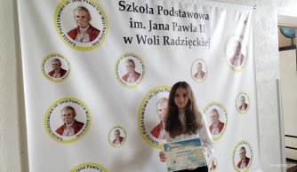 Weronika laureatką XIII Ogólnopolskiego Konkursu „Cukierek za życzliwość – i Ty możesz zostać Wolontariuszem” 