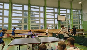Powiatowe Igrzyska Młodzieży Szkolnej w drużynowym tenisie stołowym