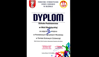Powiatowe Igrzyska Młodzieży Szkolnej w drużynowym tenisie stołowym