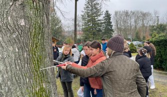 Spotkanie uczniów z przedstawicielkami Lasów Janowskich