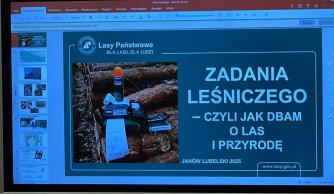 Spotkanie uczniów z przedstawicielkami Lasów Janowskich