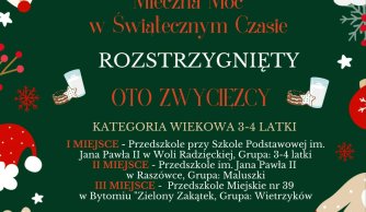 I MIEJSCE w ogólnopolskim konkursie plastycznym „Mleczna Moc w Świątecznym Czasie”